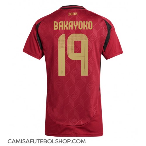 Camisa de time de futebol Bélgica Johan Bakayoko #19 Replicas 1º Equipamento Feminina Europeu 2024 Manga Curta